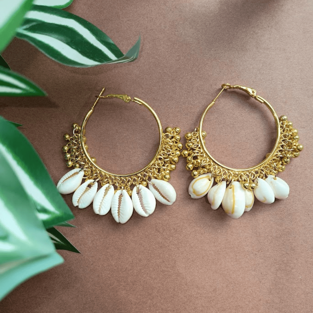 Seashell Halo Hoops